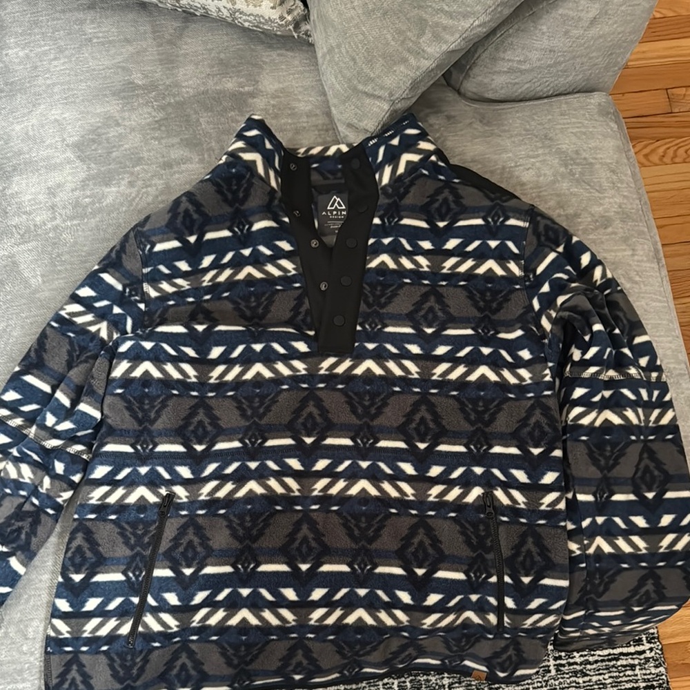 Avalanche Blue Patterned Pullover